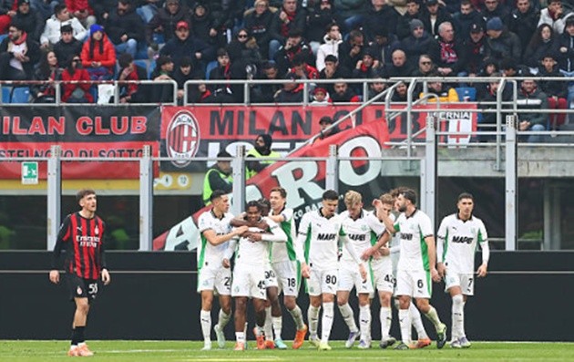 Sassuolo cầm hòa Milan trên sân San Siro