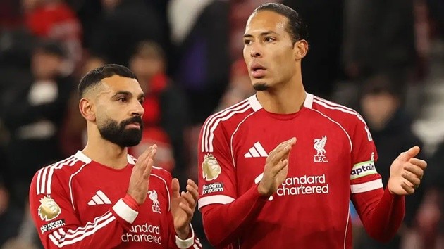 Van Dijk mừng vì Salah trở lại thi đấu cho Liverpool