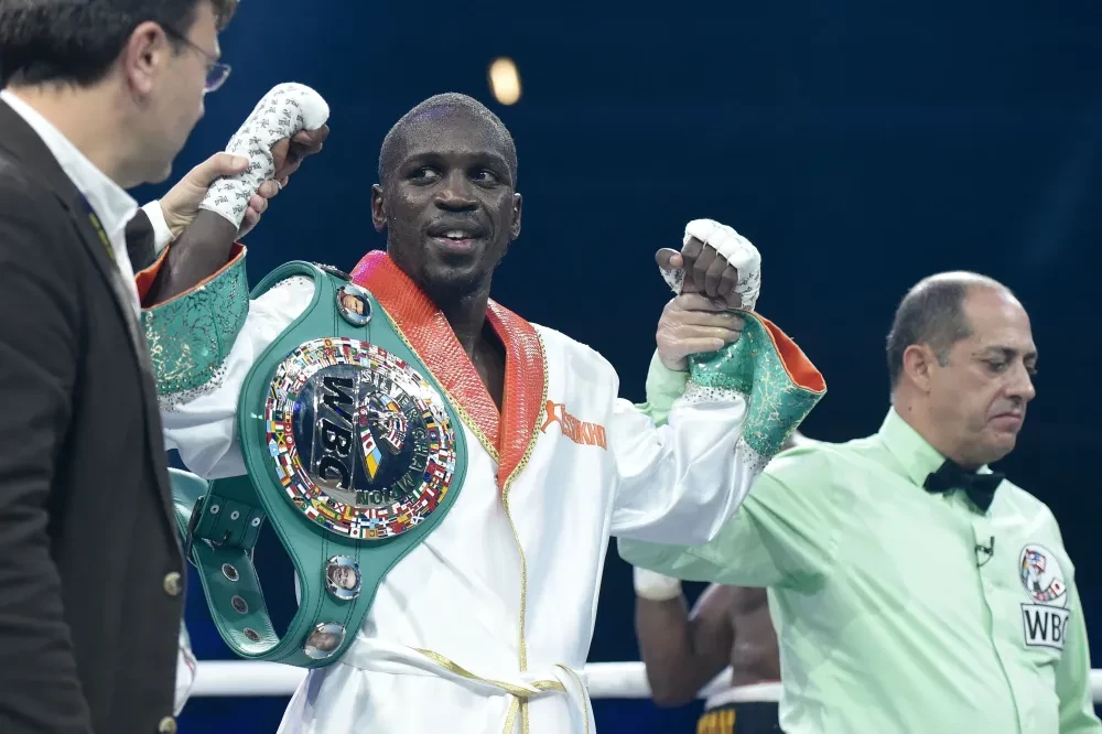 Võ sĩ Souleymane Cissokho sau một trận đấu.