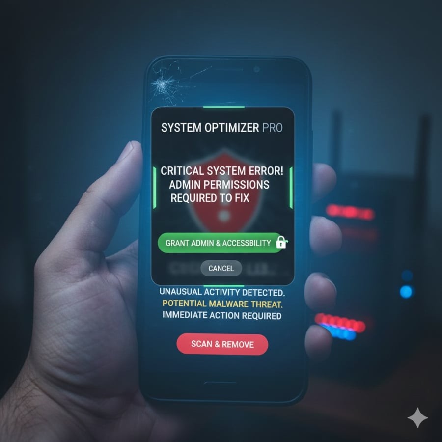 DroidLock thường ngụy trang dưới dạng ứng dụng hoặc bản cập nhật giả, dụ người dùng cấp quyền truy cập sâu vào hệ thống.