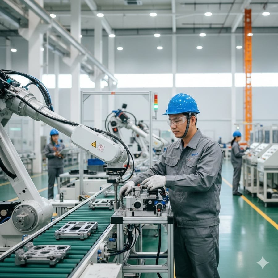 Kỹ thuật Cơ khí là ngành nền tảng của sản xuất, luôn có nhu cầu nhân lực ổn định trong nhiều năm tới.