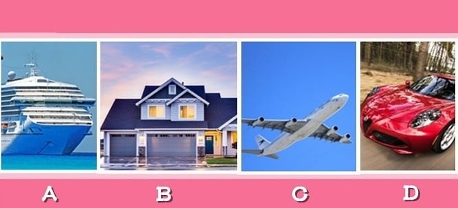 Hãy chọn 1 thứ bạn muốn mua khi trở nên giàu có nhé!