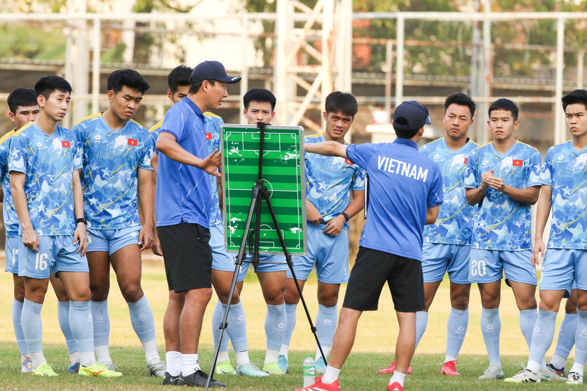 U22 Việt Nam đã sẵn sàng đối đầu U22 Thái Lan. Ảnh: VFF.