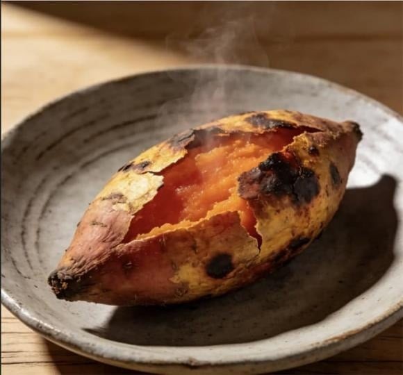 Đường tự nhiên trong khoai lang có thể kích thích dạ dày tiết nhiều axit.