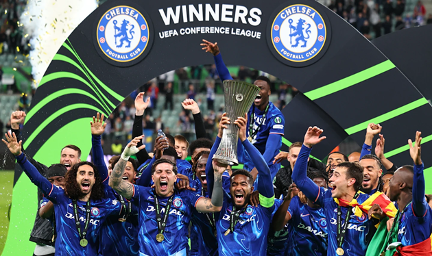 Chelsea là đội vô địch mới nhất của Conference League.