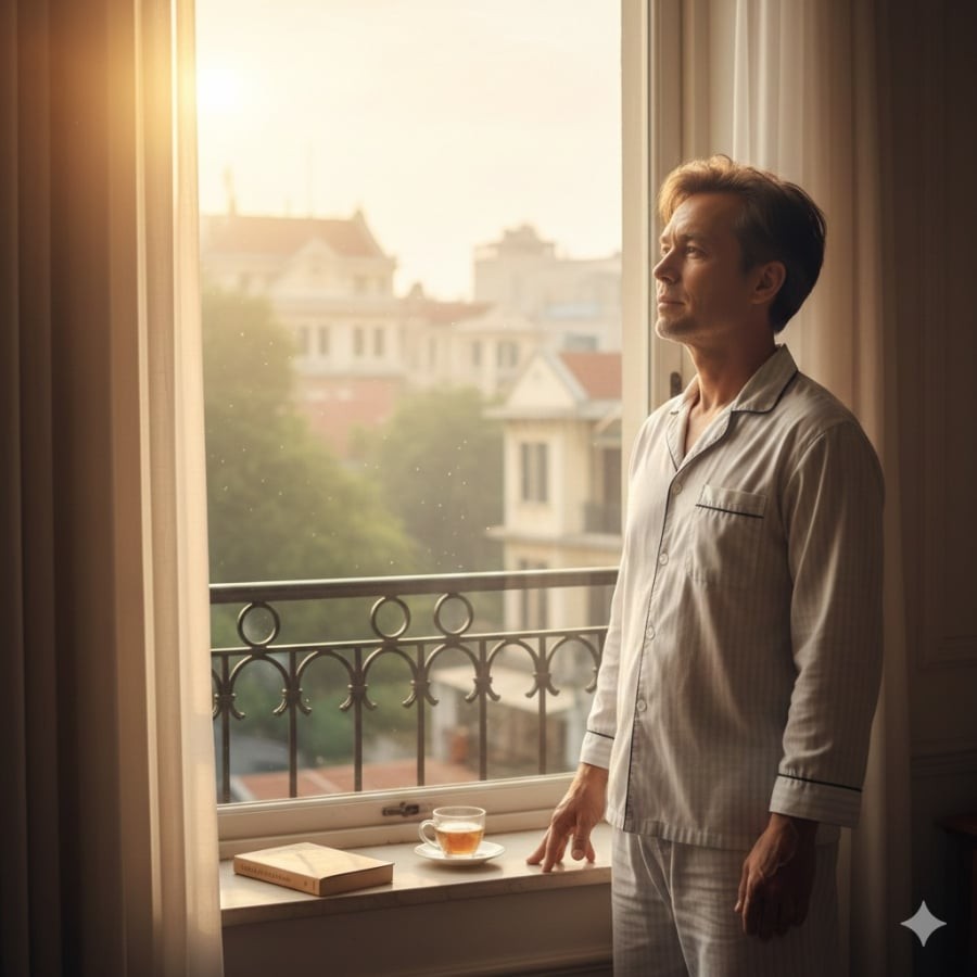 Ngủ đúng giờ và ngủ sâu giúp não bộ phục hồi, mang lại cảm giác minh mẫn và năng lượng tích cực dù đã ngoài 50.