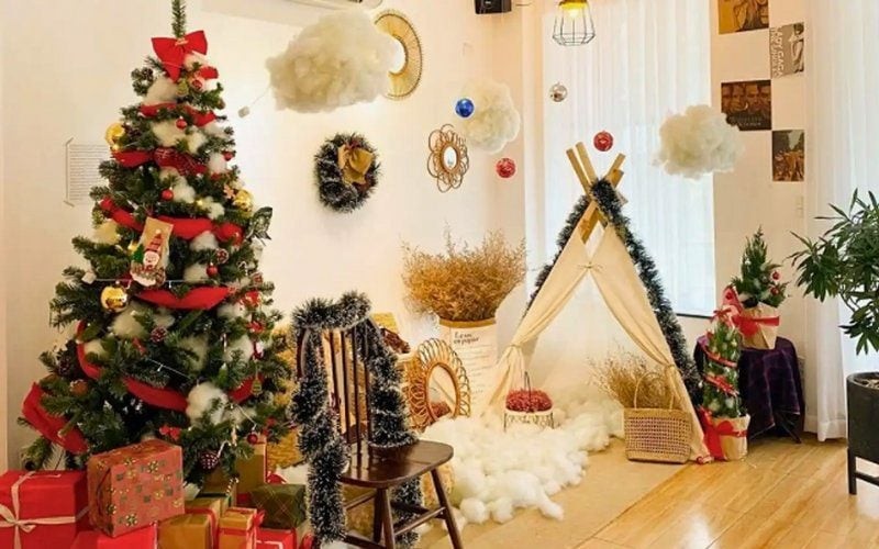 Quán cà phê decor Noel

