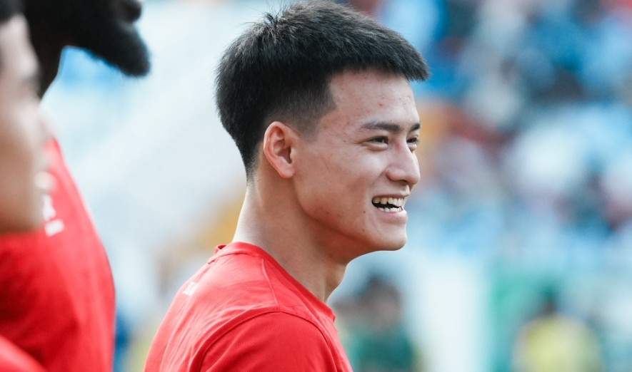 Nguyễn Thanh Nhàn tỏa sáng cùng U22 Việt Nam. Ảnh: VFF.