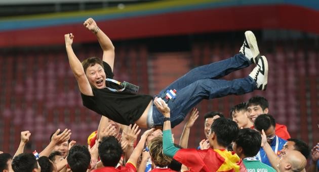 HLV Kim Sang-sik đã làm những điều tuyệt vời cho bóng đá Việt Nam.