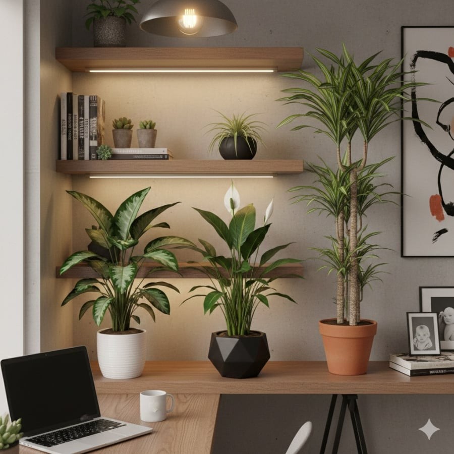 Những loại cây dễ trồng, ít cần ánh nắng phù hợp với không gian sống hiện đại trong nhà chung cư.