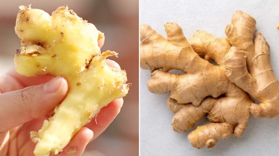 Tùy theo nhu cầu, bạn có thể dùng gừng cả vỏ hoặc gọt vỏ.