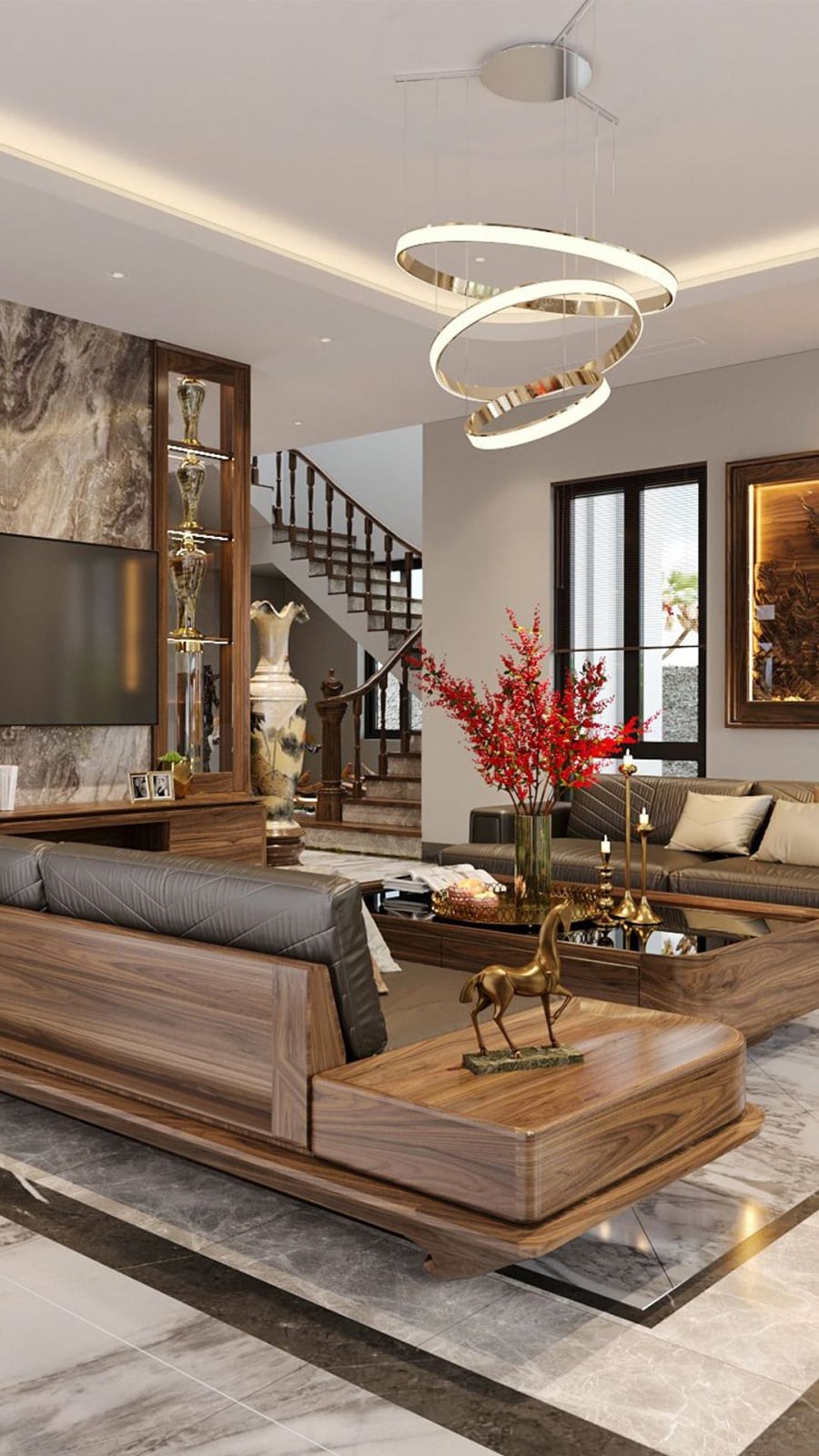 Gian giữa nhà không được để trống