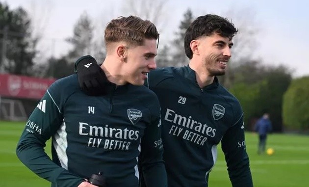 Havertz đang nỗ lực hồi phục để \trở lại thi đấu