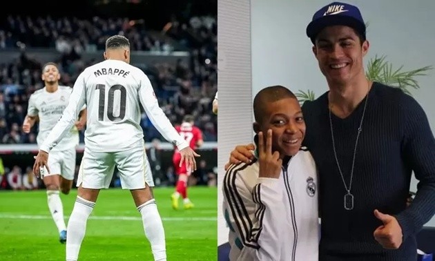 Mbappe đang đi trên con đường của Ronaldo