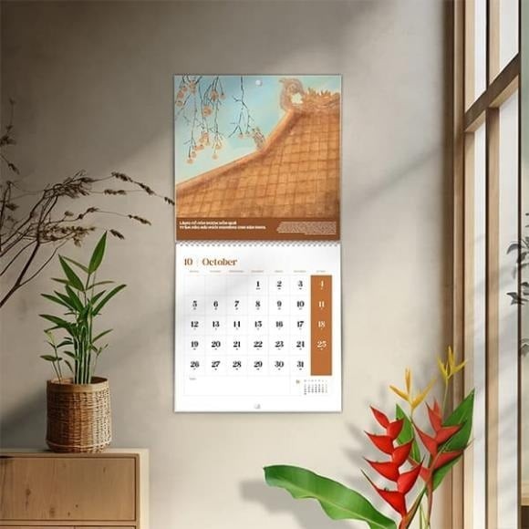  Lịch treo nên có màu sắc tương hợp với mệnh của gia chủ và hài hòa với không gian ngôi nhà.