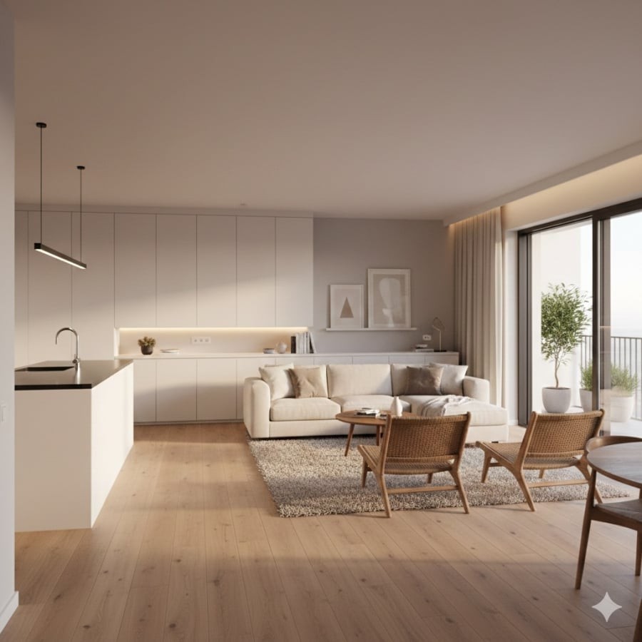 Bố cục hợp lý và không gian gọn gàng giúp sinh hoạt hằng ngày diễn ra trơn tru, giảm áp lực cho người ở.