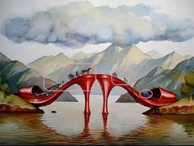 Chọn thứ bạn nhìn thấy đầu tiên trong bức tranh nhé!