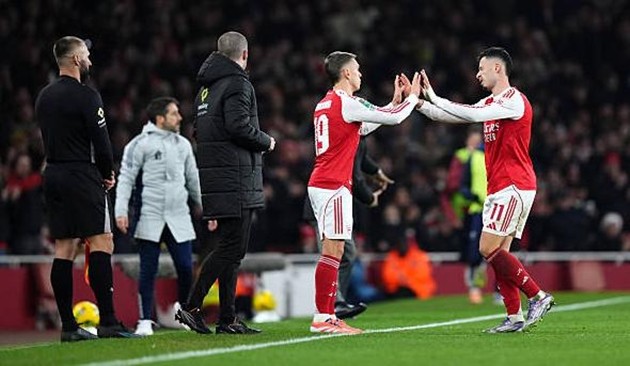 Gabriel Martinelli dính chấn thương ở trận đấu với Crystal Palace.