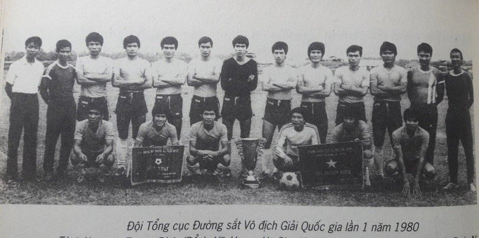 Đường sắt Việt Nam vô địch giải A1 toàn quốc năm 1980. Ảnh: Tư Liệu.