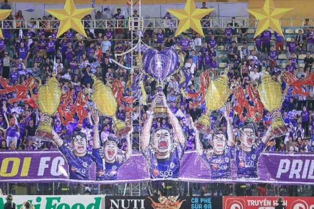 Hà Nội FC là một trong những CLB giàu thành tích nhất bóng đá Việt Nam. Ảnh: VPF. 