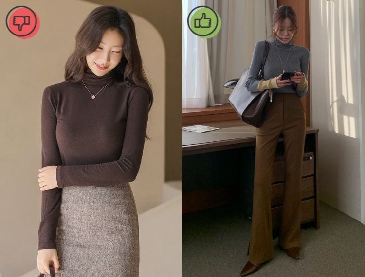 Gam màu này còn có xu hướng làm gương mặt trông xỉn màu và kém tươi tắn hơn.