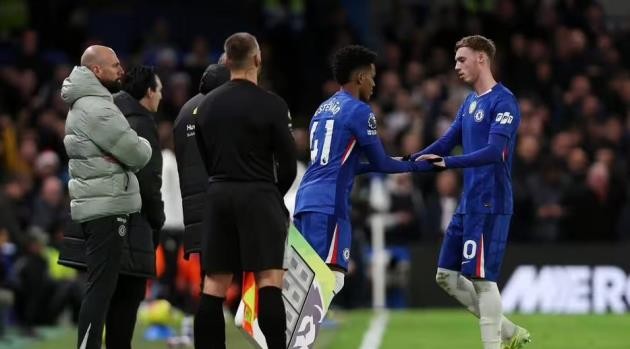 Palmer không hài lòng khi bị thay ra.