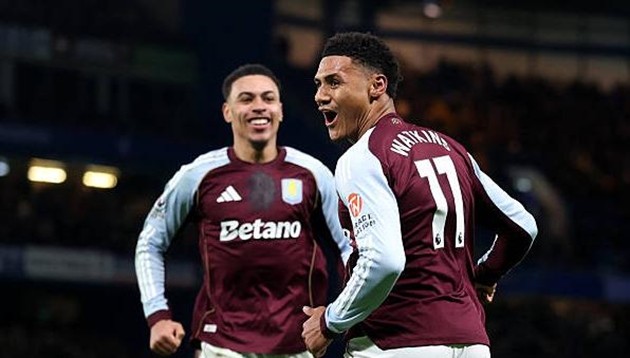 Ollie Watkins lập cú đúp giúp Aston Villa đánh bại Chelsea.