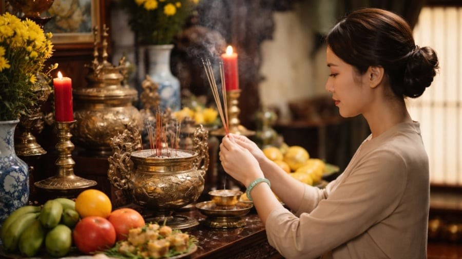 Chú ý chỉ thắp hương khi tâm tĩnh