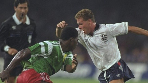 Những chú sư tử bất khuất đối đầu ĐT Anh tại World Cup 1990.