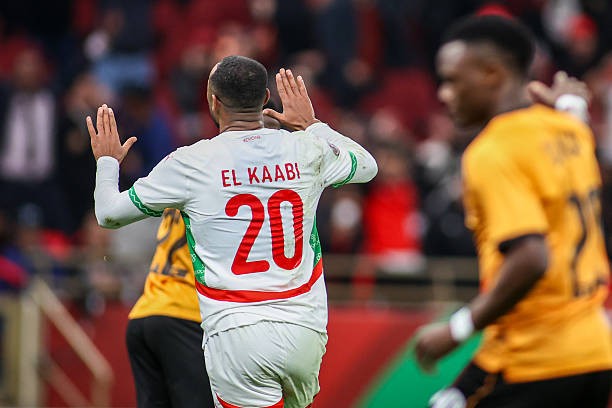 Ayoub El Kaabi lập cú đúp cho Morocco.