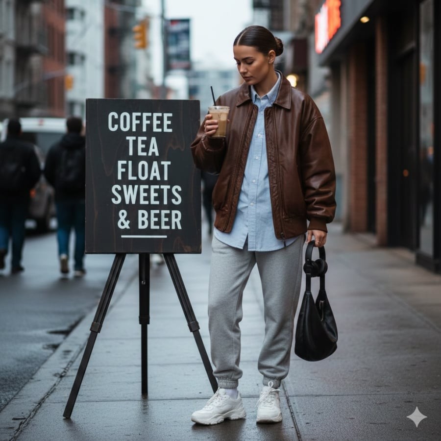 Áo sơ mi mang lại cảm giác chỉn chu, khi kết hợp cùng áo khoác da sẽ tạo nên sự cân bằng giữa lịch sự và cá tính