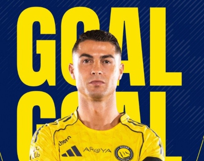 Ronaldo ghi bàn cho Al Nassr.