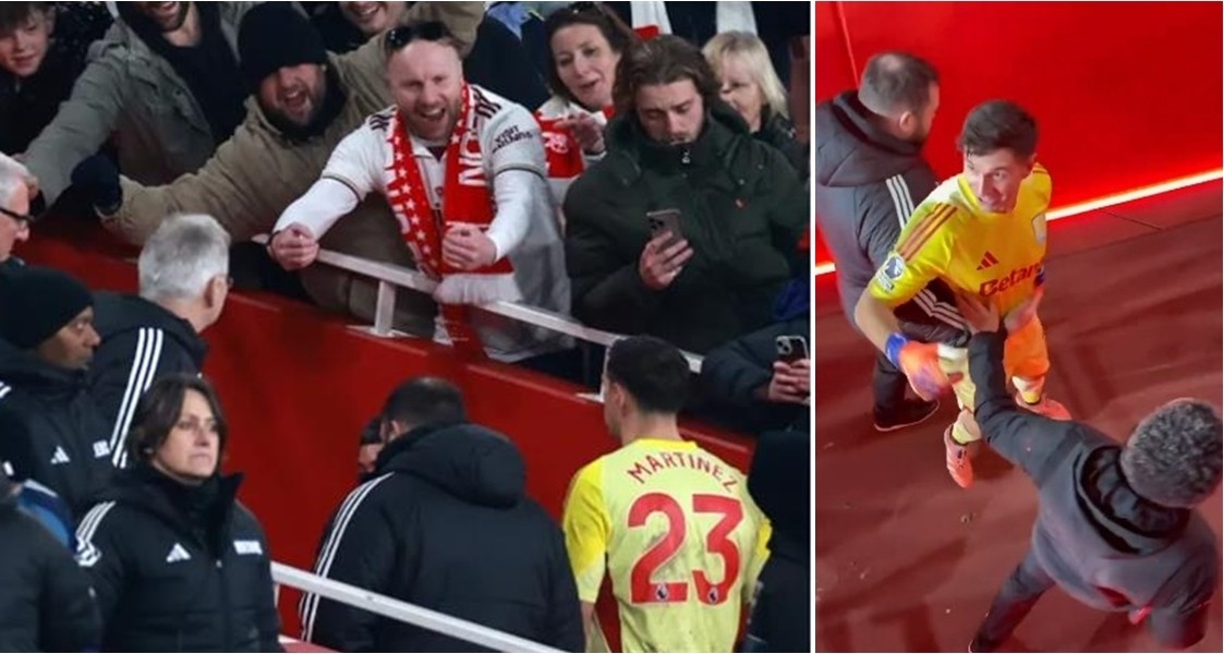 Emiliano Martinez nổi giận khi bị CĐV Arsenal sau trận thua Arsenal.