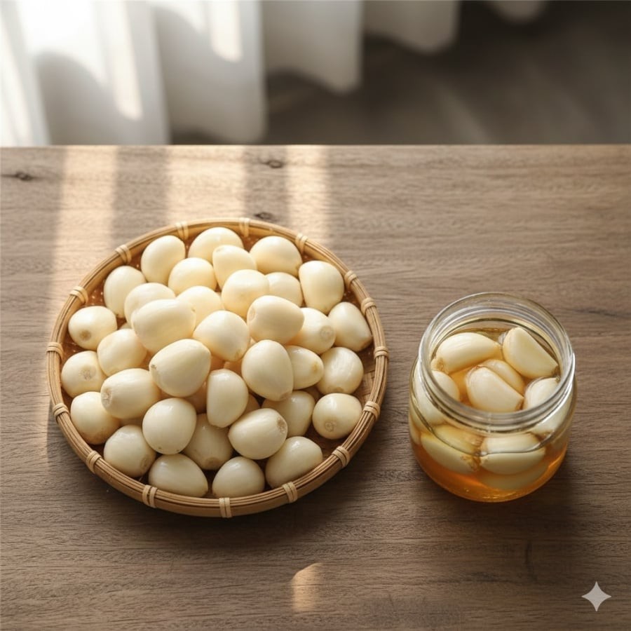 Tỏi cô đơn Phù Yên có kích thước tương đương ngón tay cái, hình dáng tròn trịa và chắc mẩy do tích tụ toàn bộ dưỡng chất vào một nhánh duy nhất.
