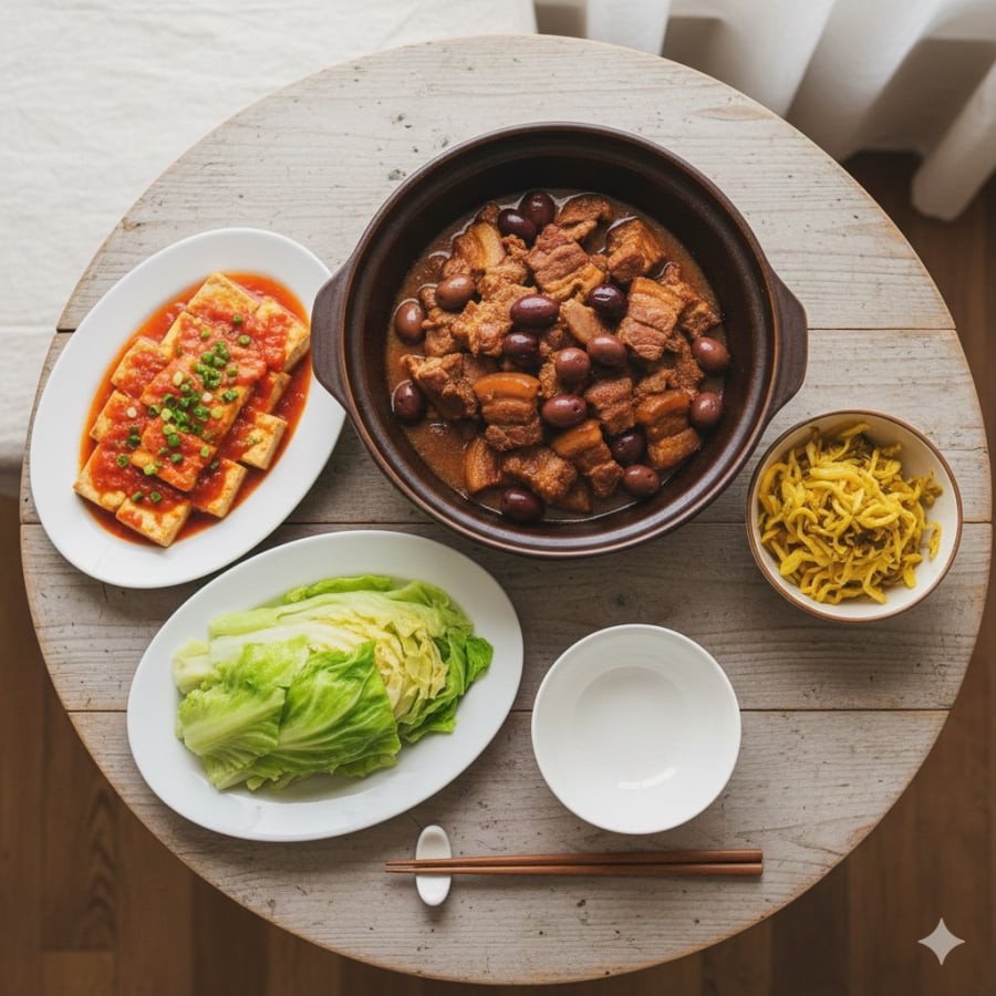 Mâm cơm gia đình trị giá 150.000 đồng đầy đủ dinh dưỡng, giúp đổi vị cho cả nhà vào những ngày bận rộn.
