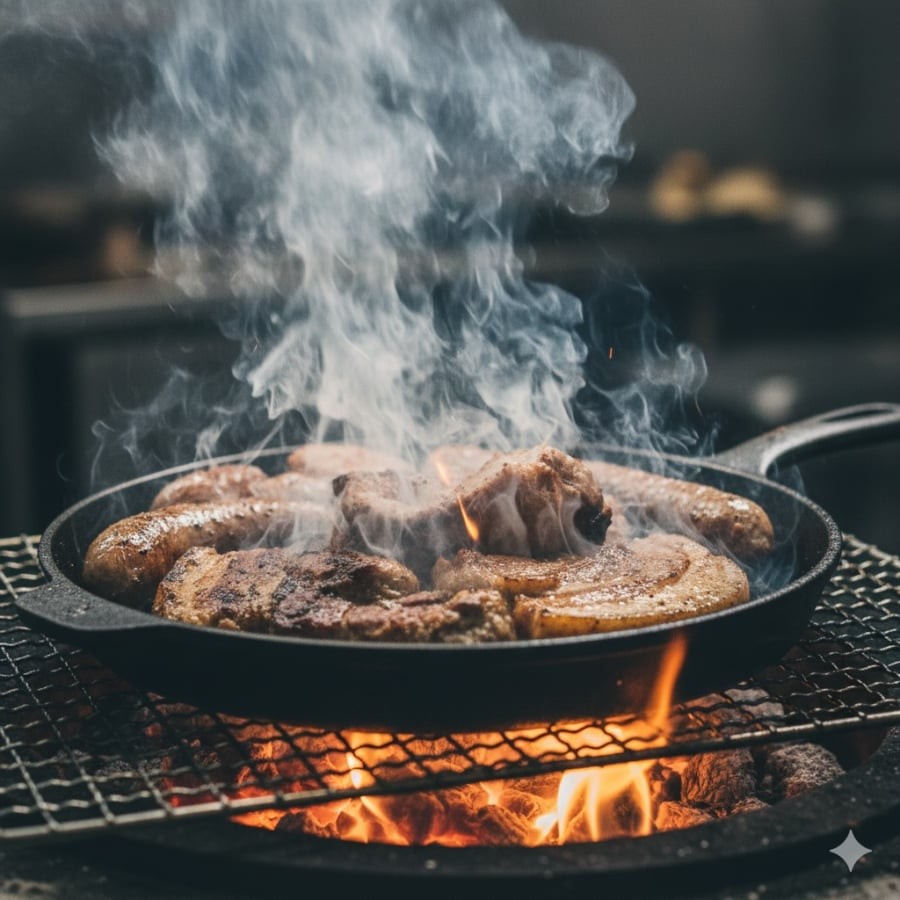 Thịt chiên nướng ở nhiệt độ cao có thể sinh ra các hợp chất không có lợi cho cơ thể.