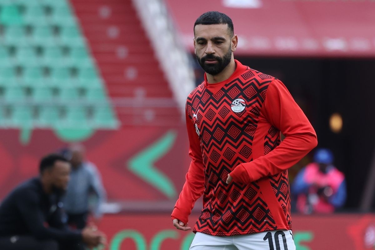 Mohamed Salah trong màu áo tuyển Ai Cập.