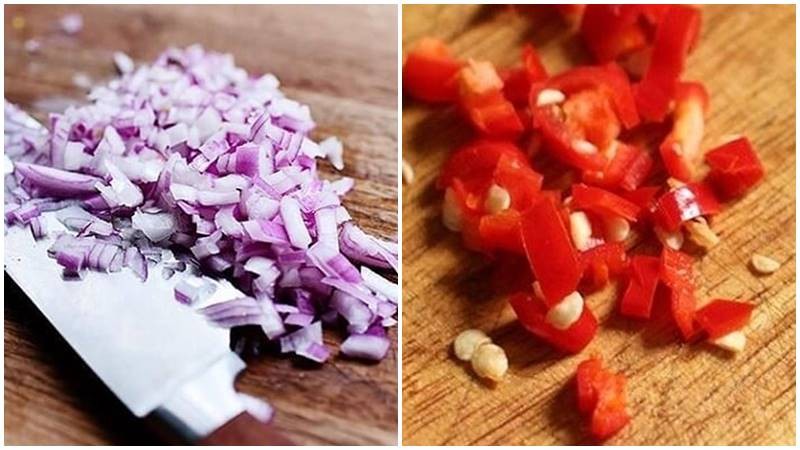 Sơ chế các nguyên liệu khác