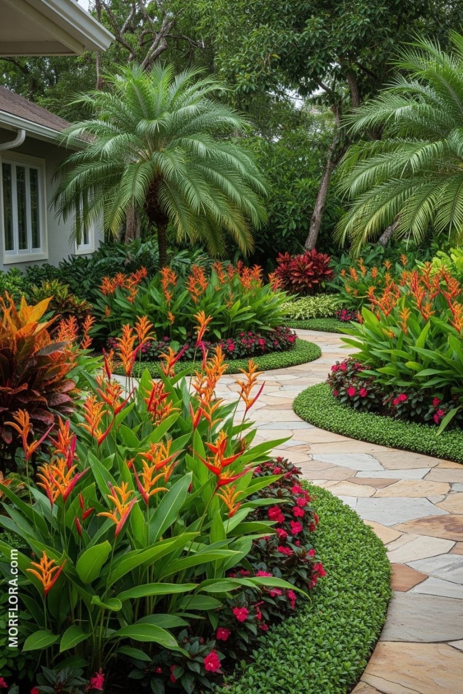 Nếu cây lấn lối vào nhà sẽ gây áp lực lên gia chủ