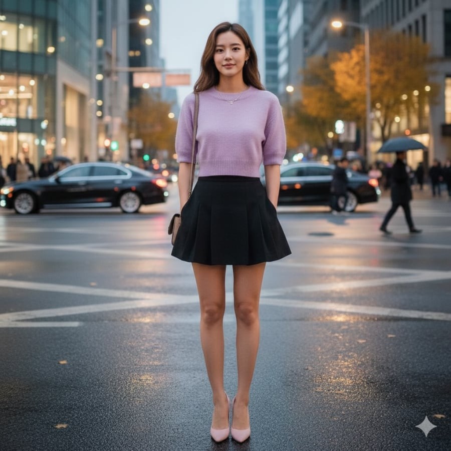 Áo len lửng trẻ trung “hack dáng” hiệu quả, phù hợp phong cách thu đông.