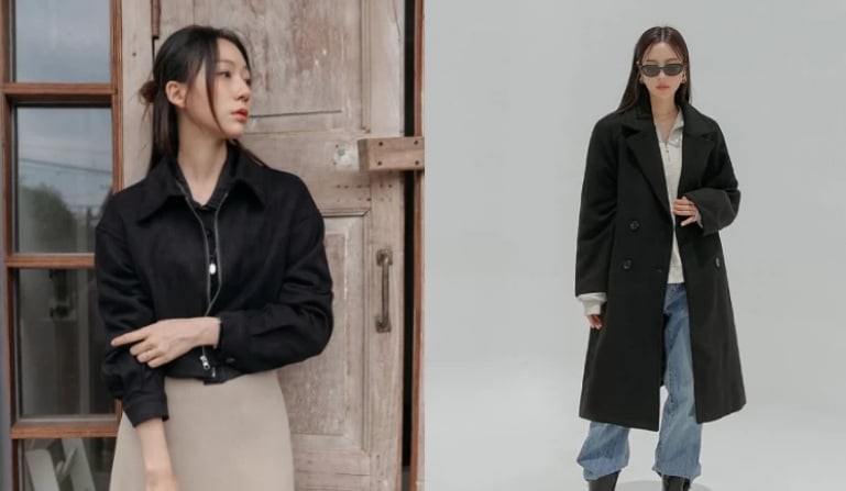 Khi lựa chọn gam màu này, việc phối cùng trang phục bên trong sáng màu như trắng, kem hoặc be sẽ giúp tổng thể trở nên cân bằng và bớt nặng nề. 