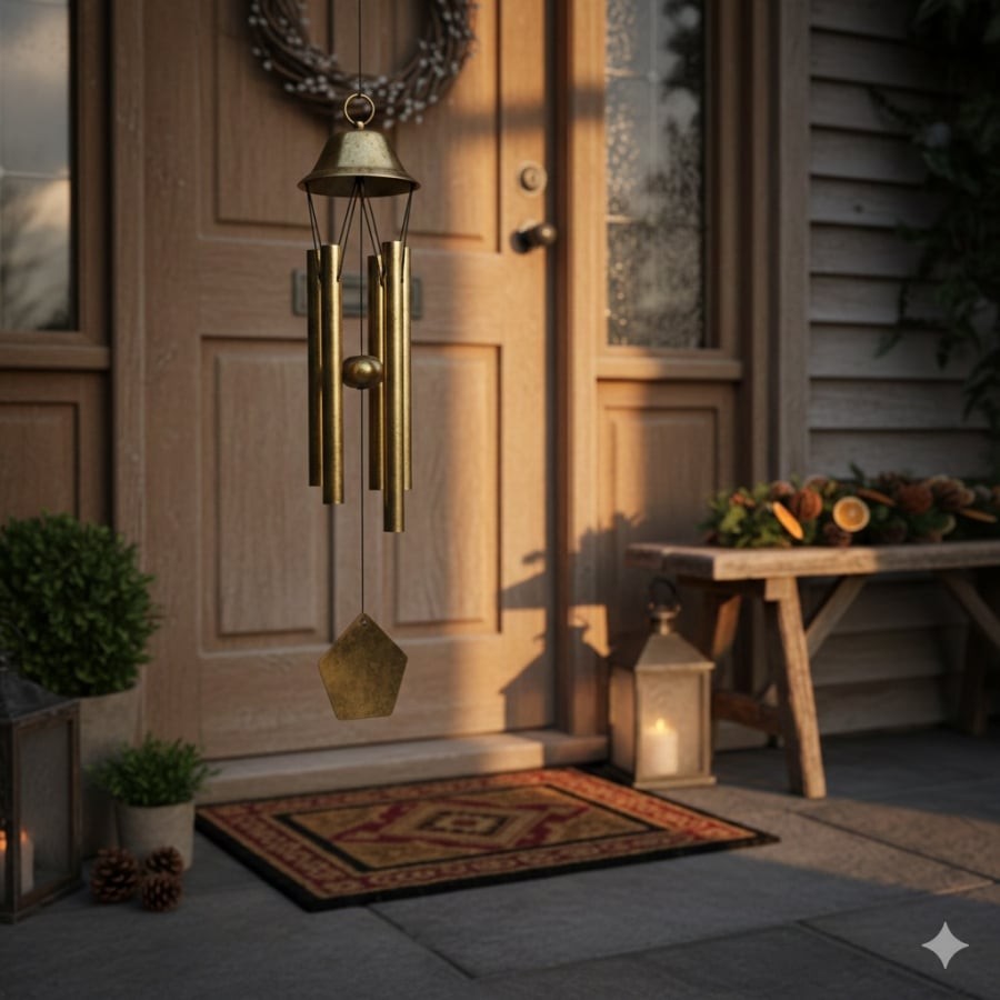 Những chi tiết nhỏ ở cửa chính đầu năm được tin là giúp dòng năng lượng lưu thông, tạo cảm giác hanh thông trong công việc và tài chính.