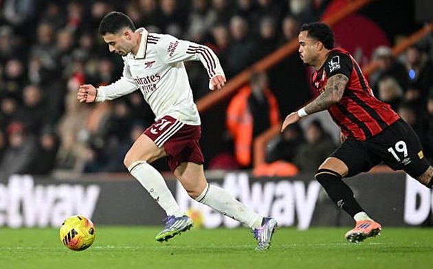 Gabriel Martinelli - 7.0 điểm Dù được chấm điểm khá cao về mặt thống kê (7.0), nhưng thực tế trên sân Martinelli đã bỏ lỡ cơ hội để chứng tỏ mình xứng đáng đá chính hơn Trossard. Anh thiếu sự quyết đoán khi đối mặt hậu vệ đối phương và các pha xử lý cuối cùng thường thiếu độ sắc bén.