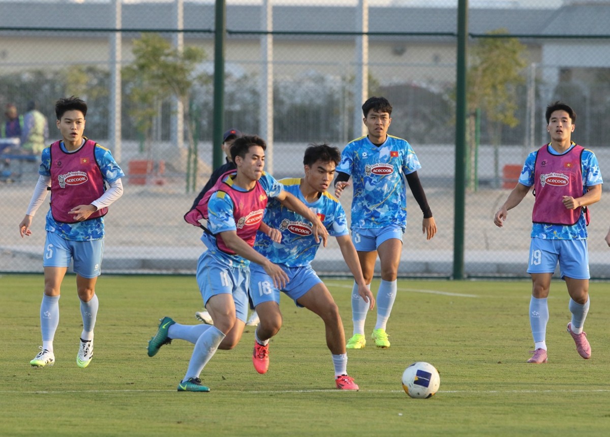 U23 Việt Nam thuộc nhóm thấp bé nhẹ cân tại VCK U23 châu Á 2026. Ảnh: VFF.