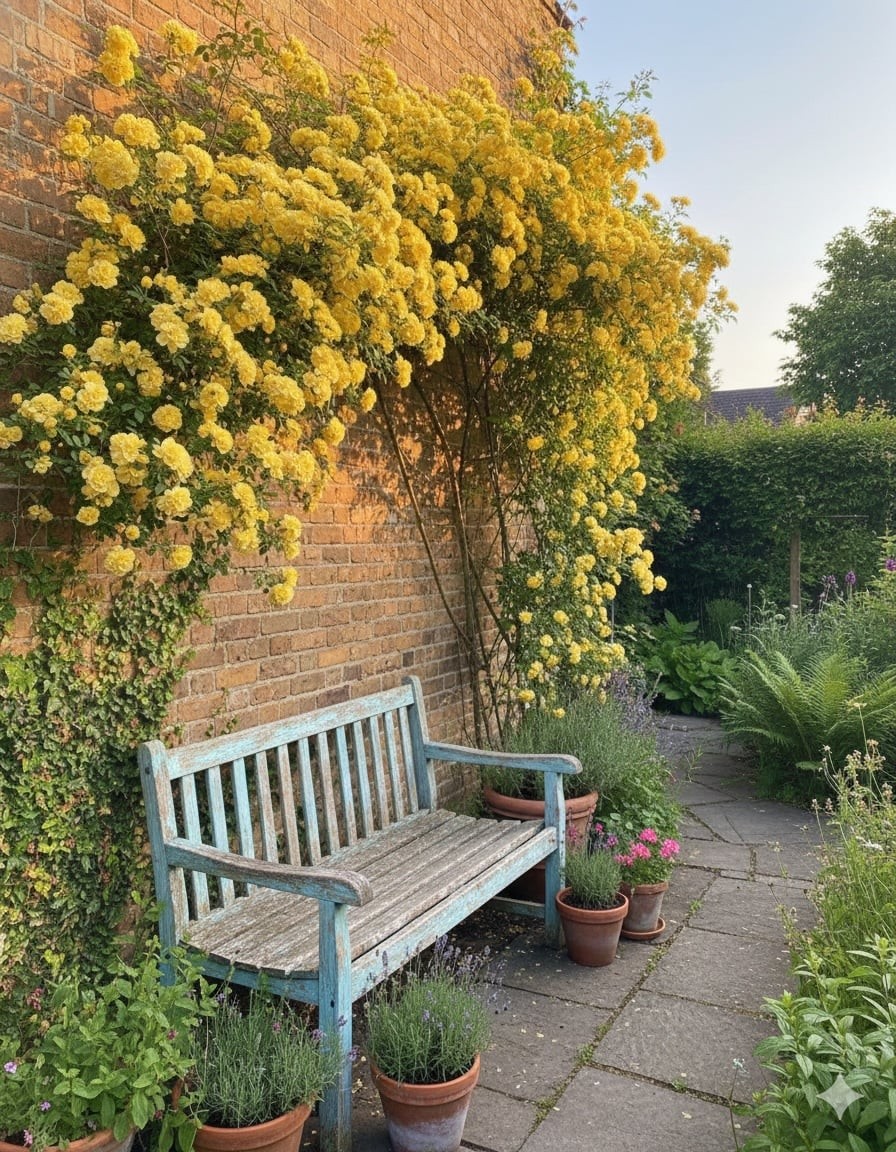 Hương thơm của hồng mân côi vàng thường được so sánh với hoa nhài, nhưng có phần nhẹ và sâu hơn