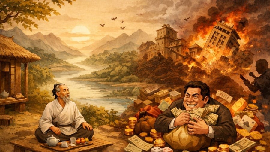 Biết đủ là biết giới hạn chứ không phải buông xuôi