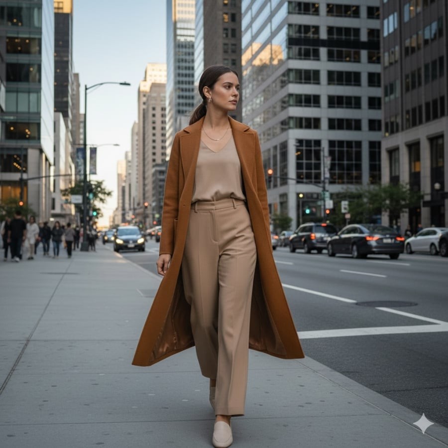 Màu nâu trở thành biểu tượng của sự sang trọng kín đáo trong xu hướng thời trang 2026.
