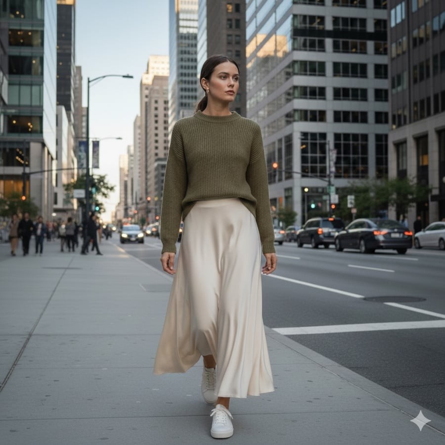 Xanh lá mang đến cảm giác trẻ trung, tự nhiên, là điểm nhấn mới cho tủ đồ đầu năm 2026.