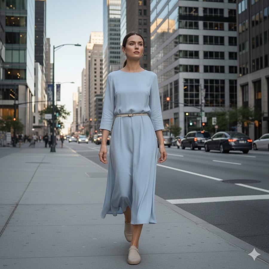 Màu xanh dương tiếp tục là lựa chọn an toàn nhưng tinh tế trong xu hướng thời trang 2026.