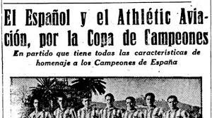 Copa de los Campeones được xem là tiền thân của Siêu cúp Tây Ban Nha.